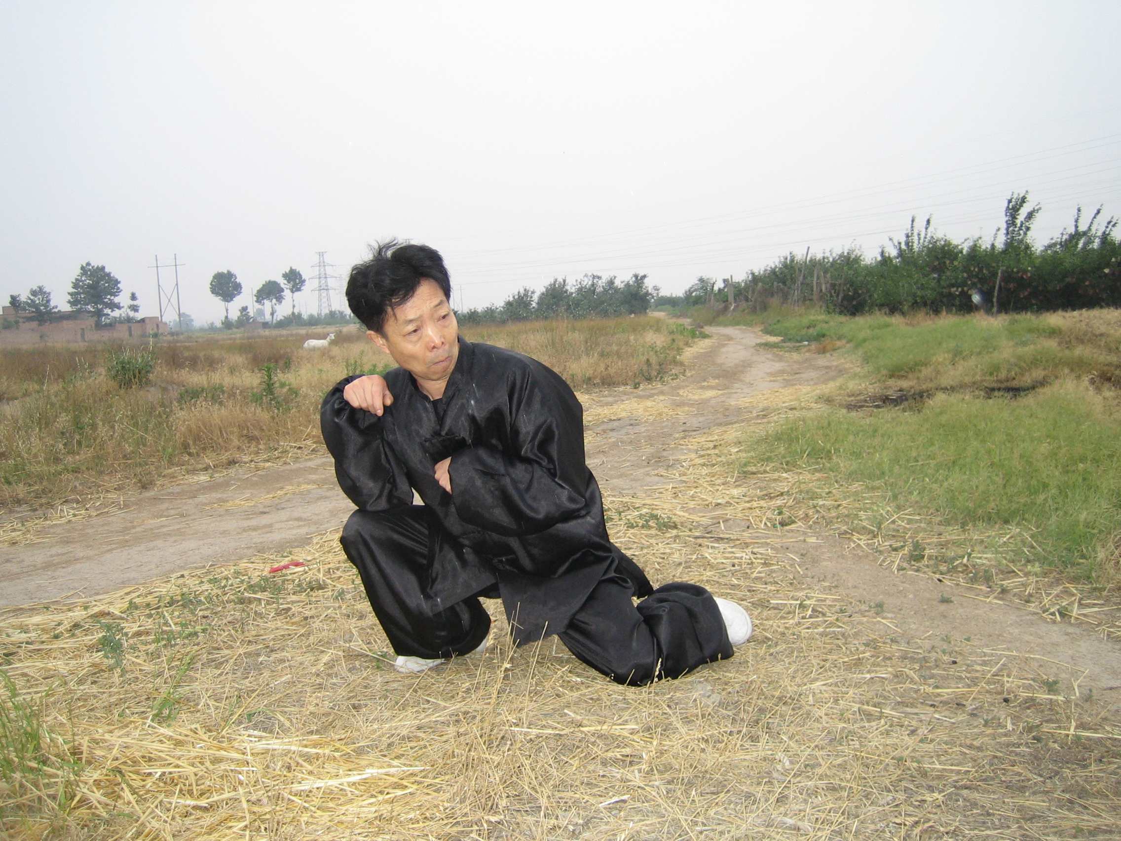 心窝,舞花崩挑虚步站;单臂刷棍是仆步,掷棒空旋肩上担;倒插歇步将身转